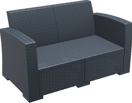 Диван, софа ротанг Dark Grey (Monaco Lounge Sofa), арт. 832, фото 1
