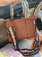 Женская сумка шоппер Марк Джейкобс коричневая мини