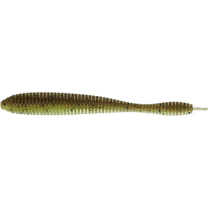 Силікон Reins Bubbring Shaker 4" B08 Green Pumpkin Chart Melon (10 шт/уп.)