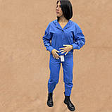 Жіночі голубі брюки джогери легкі, фото 2
