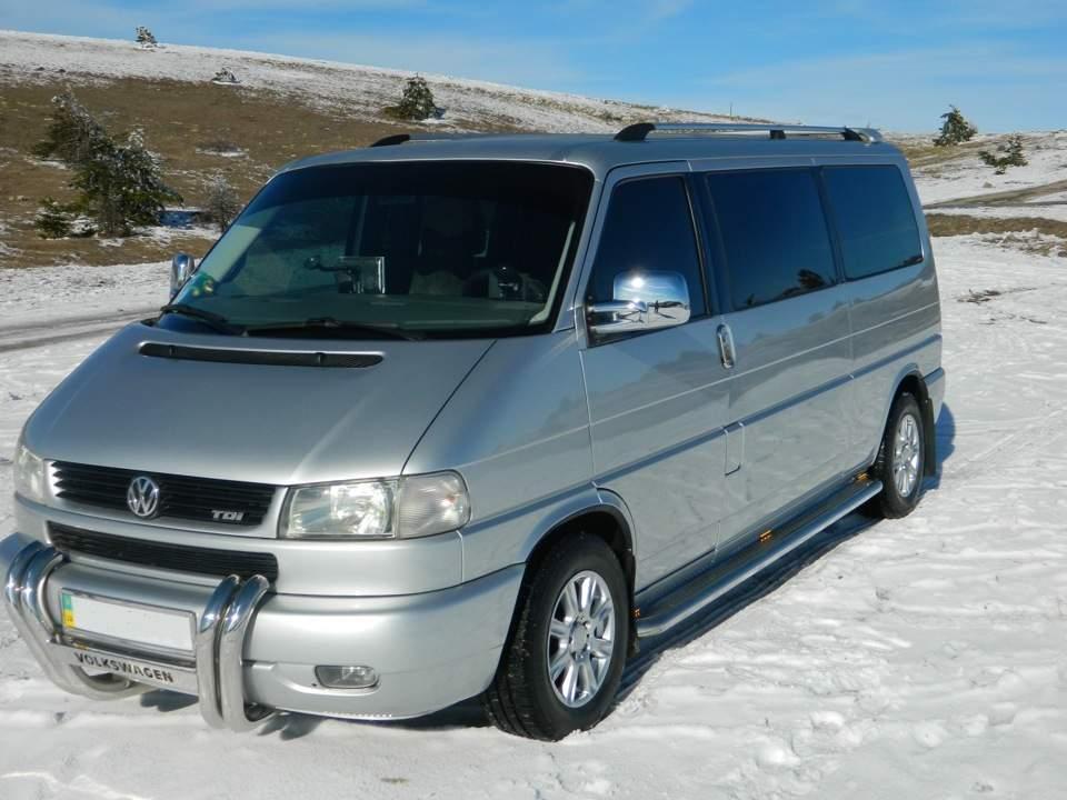 Рейлінги на дах із металевими кріпленнями Volkswagen T-4 Transporter/Caravelle/Multivan 1991-2003