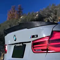 Спойлер BMW 3 F30/M3 F80 в стиле М4 Performance Черный глянец/Карбон