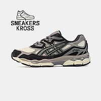 Мужские кроссовки Asics Gel-NYC Beige Brown, кроссовки Асикс гель на весну бежевые 42