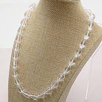 Буси кришталь крапля 15х10 мм 45 см безбарвний