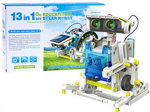 Конструктор на сонячних батареях Cute Sunlight Solar Robot 13в1  YU227