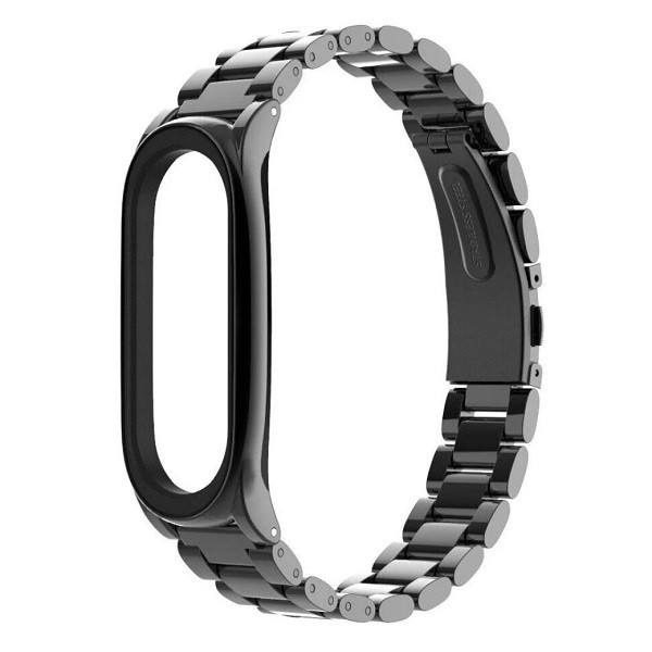 Ремінець металевий Classic Steel до Mi Band 5/6 Black