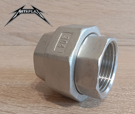 Різьбове з'єднання американка Ду 10 різьба внутрішня-внутрішня з нержавіючої сталі AISI 304 харчове, фото 1