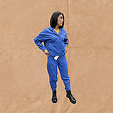 Жіночі голубі брюки джогери легкі, фото 3