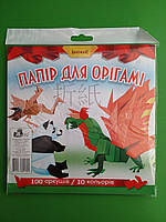 Папір кольоровий для орігам, 200х200мм, /100арк., 10 кольорів, 80 г/м2 (1/5), Рюкзачок
