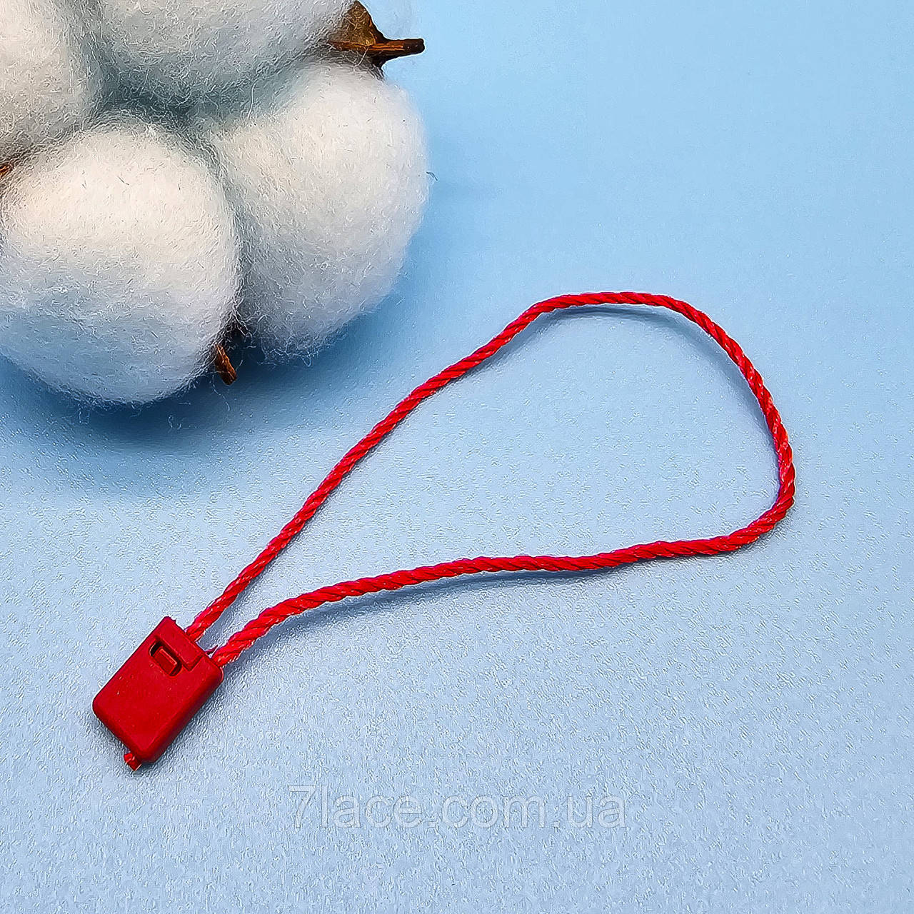 Пломба для бірок, біркотримач / колір червоний / замовлення від 1 упаковки (50 штук), фото 1