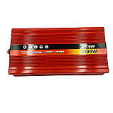 Потужний автомобільний інвертор перетворювач напруги AC/DC AR 4000W 12V Globus + звуковий сигнал, фото 8