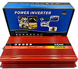 Потужний автомобільний інвертор перетворювач напруги AC/DC AR 4000W 12V Globus + звуковий сигнал, фото 9