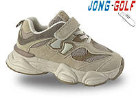 Стильні кросівки для дівчинки бежеві 34 детские кроссовки для девочки деми Jong Golf