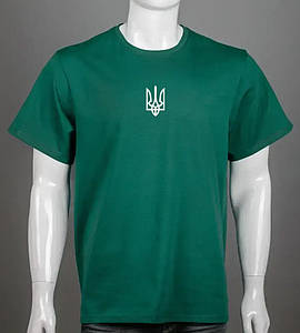 Футболка супербатал Тризуб 2301сб (Уп.2 шт. 5XL,6XL), Темно-зелень