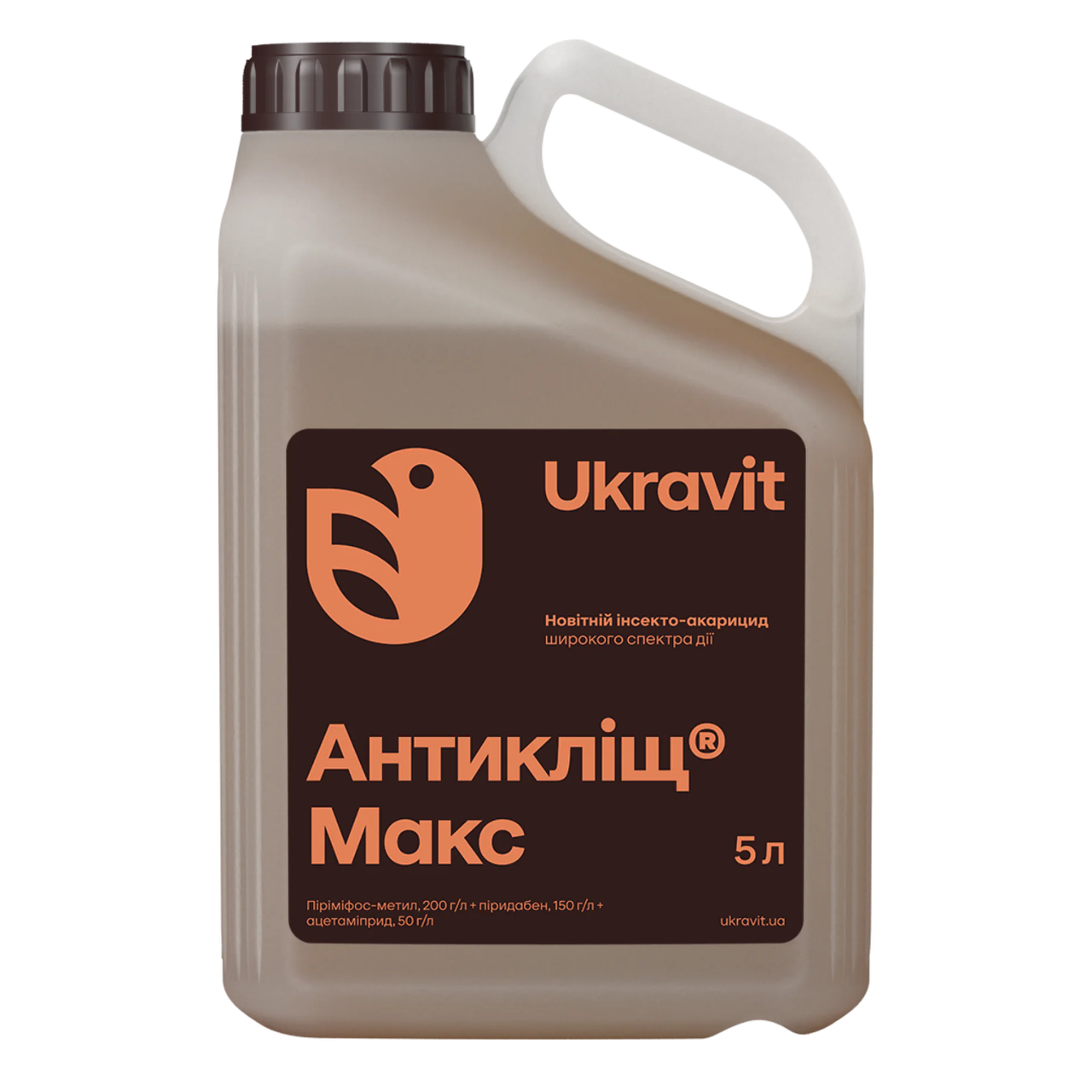 Інсектицид АНТИКЛІЩ МАКС, КЕ (Піріміфос-метил 200 г/л + піридабен 150 г/л + ацетаміприд 50 г/л) Укравіт, 5 л, фото 1