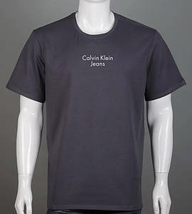 Футболка супер-батал Calvin Klein Jeans 2303сб (Уп.2шт 5XL,6XL), Графіт