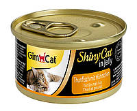 Влажный корм для кошек Gimborn ShinyCat с тунцом и курицей 70 г (4002064413105/4002064413303)