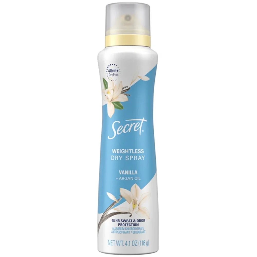 Дезодорант спрей Ваніль і Арганова олія Secret Antiperspirant Deodorant Dry Spray Vanilla and Argan Oil