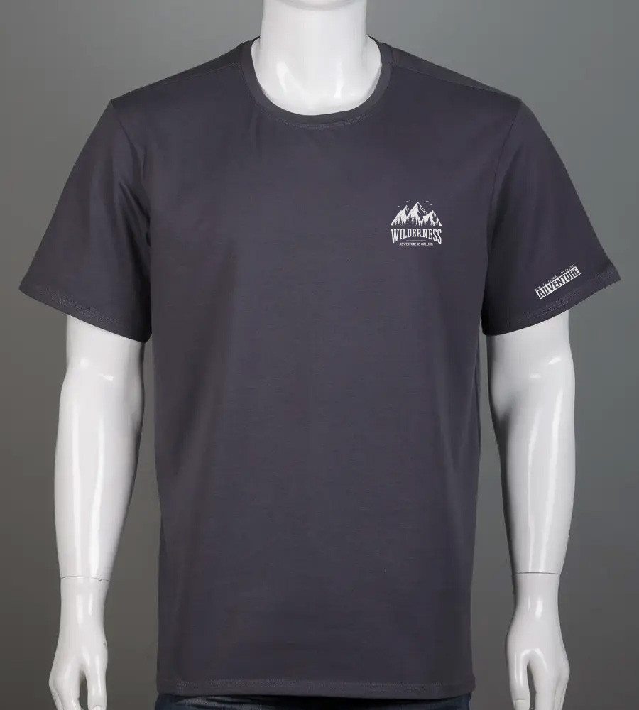 Футболка супер-батал Wilderness 2405сб (Уп.2шт 5XL,6XL), Графіт, фото 1