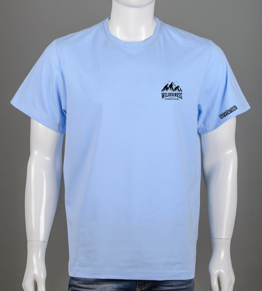Футболка супер-батал Wilderness 2405сб (Уп.2шт 5XL,6XL), Блакитний, фото 1