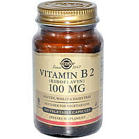 Рибофлавин витамин В2 Solgar 100 мг 100 вегетарианских капсул