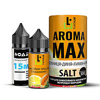 Набор для самозамеса солевой Flavorlab Aroma MAX 30 мл (Клубника-Дыня-Лимон-Мята, 0-50 мг)-ЛВР