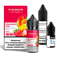 Набор для самозамеса солевой Flavorlab PE 10000 30 мл, 0-50 мг Strawberry Razz (Клубника абрикос манго)-ЛВР