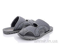 Шлёпанцы взрослые мужские летние M201-4 grey (40-45) "Violeta" купить оптом на 7км