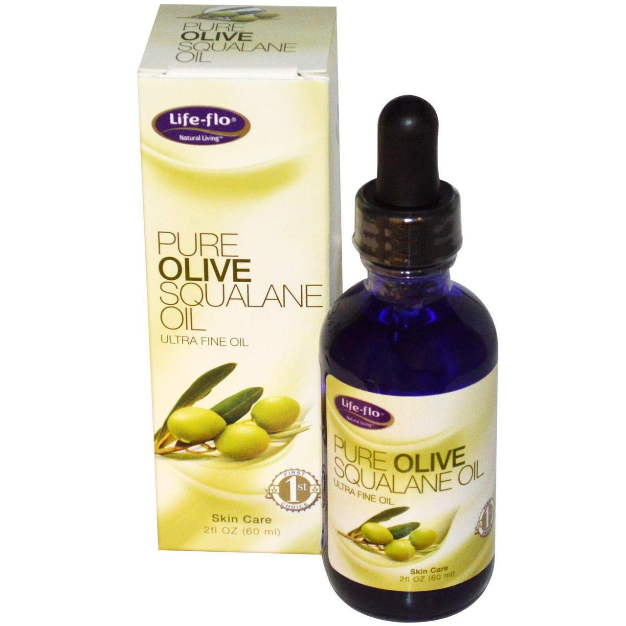 Сквалелений оливкової олії Olive Squalane Oil Life Flo Health чистий 60 мл