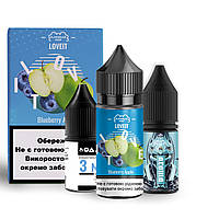 Набор для самозамеса солевой Flavorlab Love it 30 мл, 0-50 мг Blueberry Apple (Черничное яблоко)-ЛВР