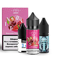 Набор для самозамеса солевой Flavorlab Love it 30 мл, 0-50 мг Watermelon Strawberry Cherry (Арбуз Клубника-ЛВР