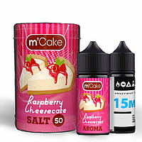 Набор для самозамеса солевой Flavorlab M-Cake 30 мл, 0-50 мг Raspberry Cheesecake (Малиновый чизкейк)-ЛВР