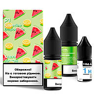 Набор для самозамеса солевой Flavorlab P1 10 мл, 0-50 мг Watermelon Lemon (Арбуз Лимон)-ЛВР