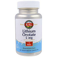Литий Lithium Orotate KAL 5 мг 60 капсул