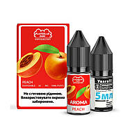 Набор для самозамеса солевой Flavorlab Disposable Puff 10 мл, 0-50 мг Peach (Персик)-ЛВР