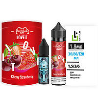 Набір для самозамісу органіка Flavorlab Love it 60 мл, 0-6 мг Cherry Strawberry (Вишня Полуниця)-ЛВР