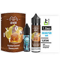 Набор для самозамеса органика Flavorlab Love it 60 мл, 0-6 мг Hazelnut Caramel Banana Cream (Банановый кре-ЛВР