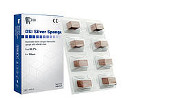 Губка колагенова срібна нестерильна DSI Silver Sponge 24 шт.