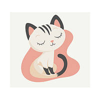 Розмальовка по номерах на полотні Котеня набір для малювання фарбами для дітей і дорослих MBS029