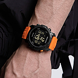 Гарний армійський електронний наручний годинник з секундоміром для військовослужбовців, фото 5