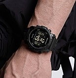 Сучасний якісний наручний військовий кварцовий годинник з підсвічуванням з каучуковим ремінцем, фото 7