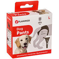 Гигиенические трусы для собак с комплектом прокладок Flamingo Dog Pants Jolly 40х49 см 3 см Черный