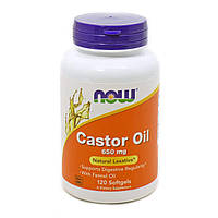 Касторовое масло Castor Oil Now Foods 650 мг 120 капсул