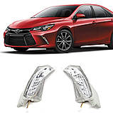 DRL ходові вогні + покажчик повороту в бампері Toyota Camry USA 55 / 60 14-17 (комплект 2 шт.), фото 5