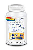 Детоксикация печени Total Cleanse Liver Fat Formula Solaray 90 вегетарианских капсул