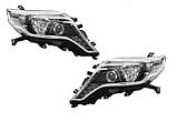 Передні рестайлінгові фари Toyota Land Cruiser Prado 150 2013-2017 (ДХО), фото 4