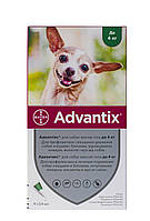 Капли Bayer Адвантикс от заражений экто паразитами для собак до 4 кг 4 пипетки (4007221037286/4007221047223)