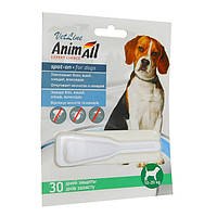 Капли от блоx и клещей для собак AnimAll VetLine spot-on 10-20 кг 4 мл (4820150201937)