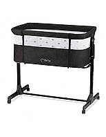 Ліжечко приставне Momi Revo Dark Grey