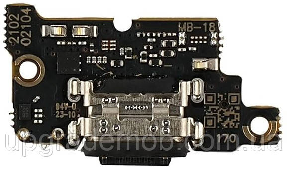 Шлейф Xiaomi Poco F3/Mi 11i/Mi 11X Pro/Redmi K40 з роз'ємом заряджання з мікрофоном плата заряджання оригінал, фото 1